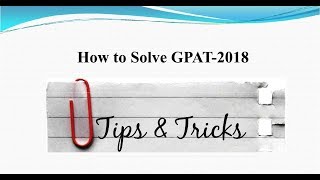 How to solve GPAT-2020 Question Papers (Now Your 40 questions Should be right) screenshot 5