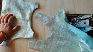 6-7year baby girl lining/aster sut cutting and stitching.