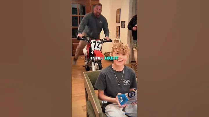 This Son Receives A Dirt Bike As A Gift..♥️