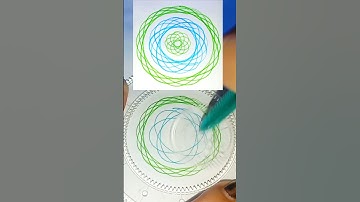 Satisfying Geometric Shapes || Amazing Spirograph Design🌀 #shorts #shortsfeed #asmr #viral #trend