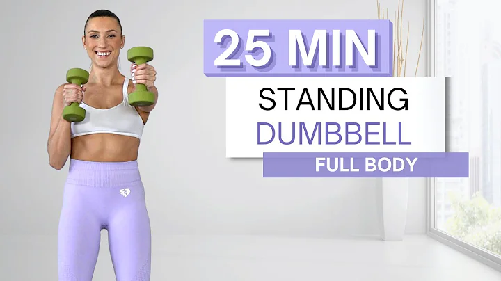 25 min STANDING DUMBBELL WORKOUT | Full Body | Lower and Upper Body Routine | No Repeats