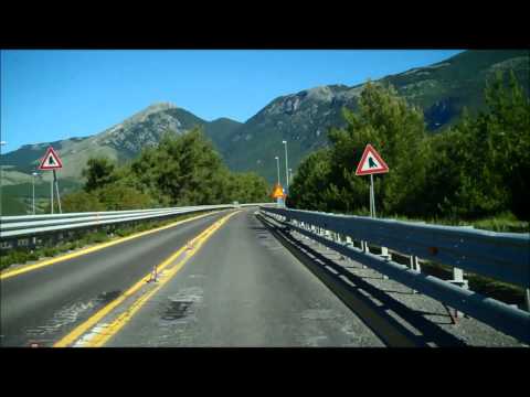 Motorway through the Pollino mountains from Castrovillari to Mormanno - Sicily to Ukraine part 16