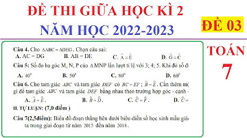 TOÁN 7 - ĐỀ 03 - ĐỀ THI GIỮA HỌC KÌ 2 TOÁN LỚP 7 NĂM HỌC 2022-2023. ÔN TẬP HỌC KÌ 2. SÁCH CÁNH DIỀU