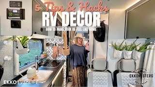 BEFORE & AFTER | HOW TO MAKE YOUR RV FEEL MORE LIKE A HOME DECOR TIPS & HACKS | WINNEBAGO EKKO TOUR