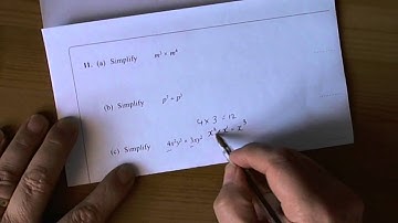 Higher Unit 3 Nov 2009 Calculator Paper 14 Q6c - Rules of Incides and Simplifying.wmv