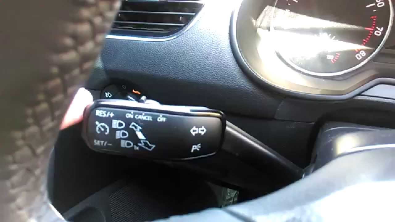 سكودا اوكتافيا Skoda Octavia A7 مثبت السرعة Cruise Control YouTube