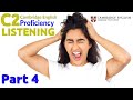 Cambridge Proficiency C2 Listening Exam👂Part 4