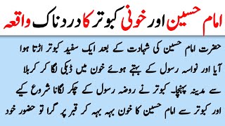 Hazrat imam Hussain aur Khooni Kabootar | imam Hussain ka Waqia| Karbala Ka waqia | 10 Muharram