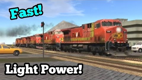 Short and Fast Light Power Move! (Train And Rail Yard Simulator)