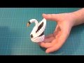 3D Origami small swan tutorial | DIY paper small swan