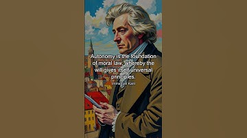 Autonomy is the foundation of moral law, whereby the will gives itself universal principles