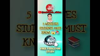 Students Ye 5 Websites Miss Mat Karna! 🚀#productivitytools #collegehacks #schoollife#education2025