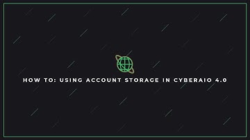 How To: Using Account Storage in CyberAIO 4.0