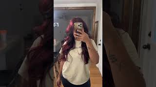 I dye my HAIR , beautiful CHERRY CHRUSH from L’Oréal #hair #hairdye #longhair screenshot 5