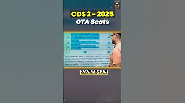 CDS 2 2025 OTA Seats OUT! | Full Details #CDS2025 #CDS2OTA2025 #OTA2025Updates