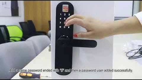 E202 Tuya Smart Wi-Fi Lock Operation Instruction, Add Administrator, Add User, App Operation
