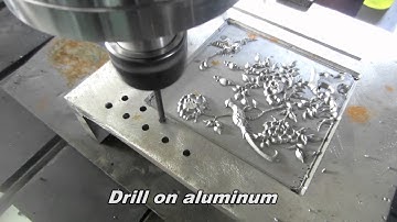 AccTek cnc router working videos, cut composite board, drill aluminum, engrave on double color board
