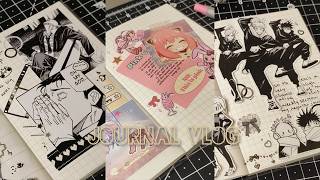 journal with me for a week! ♡ anime journal 🍰𖹭.ᐟ