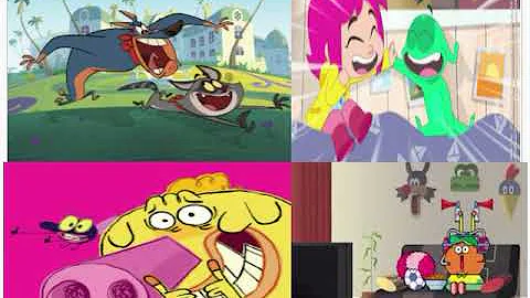 Taffy Cartoon, Ernest and Rebecca, Hubert and Taka...