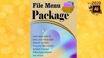 Adobe illustrator class 109 file menu package option Urdu/Hindi