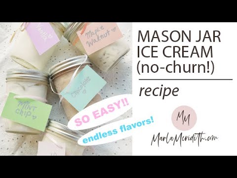 Mason Jar Ice Cream Recipe Mason Jar Ice Cream Recipe