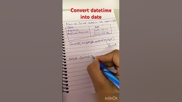 Convert datetime into date in sql #shorts