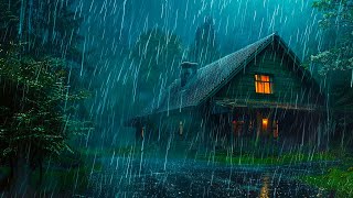 คลายเครียดเพื่อการนอนหลับอย่างรวดเร็วด้วยฝนตกอันทรงพลัง เสียงฟ้าร้องที่หนักหน่วงบนหลังคาโลหะในเวล...