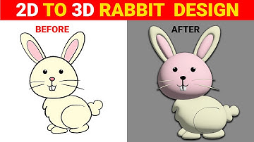3D Rabbit Character Design in Illustrator Tutorial || Step By Step #tutorial #illustration #adobe