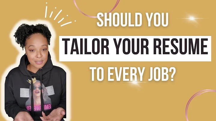 Tailoring Your Resume To Every Single Job? Stop An...