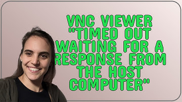 Raspberrypi: vnc viewer "Timed out waiting for a response from the host computer"