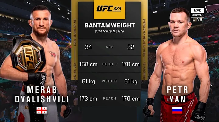 🔴 UFC 323: Merab Dvalishvili vs Petr Yan 2 | Full Fight & Highlights | Bantamweight Title Bout