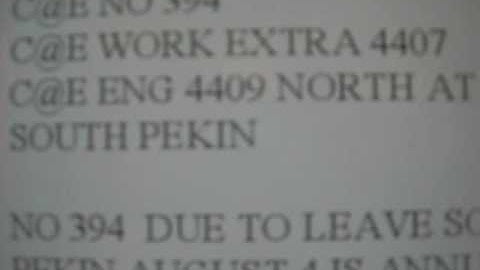 railway Morse code Train Order 1981 C@E Railroad 007 original by Sid Vaughn Cedar Rapis IA