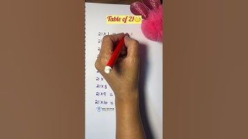 Table of 21 #maths #youtubeshorts #multiplicationtricks #mathstable #mathstables #mathstricks #viral