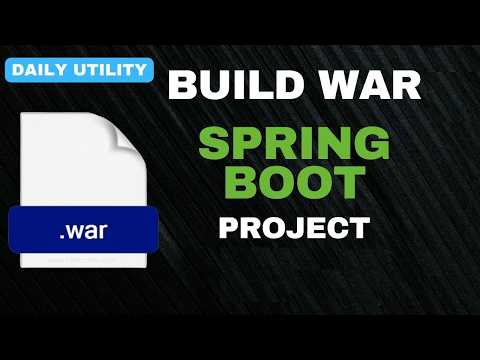 Как создать развертываемый WAR-файл в Spring Boot? | Создание WAR-файла в Spring Boot