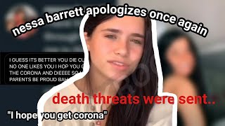 Nessa Barrett Apologizes Again for the Last Time| Sydney and Celia Reacted | Death Threats were sent