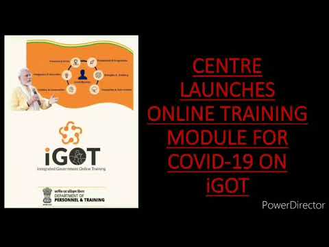 Online training module for COVID-19 on IGOT. How to register.