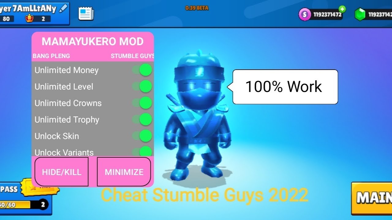 Cheat Stumble Guys Unlimited Money, Skin, & Token 2022