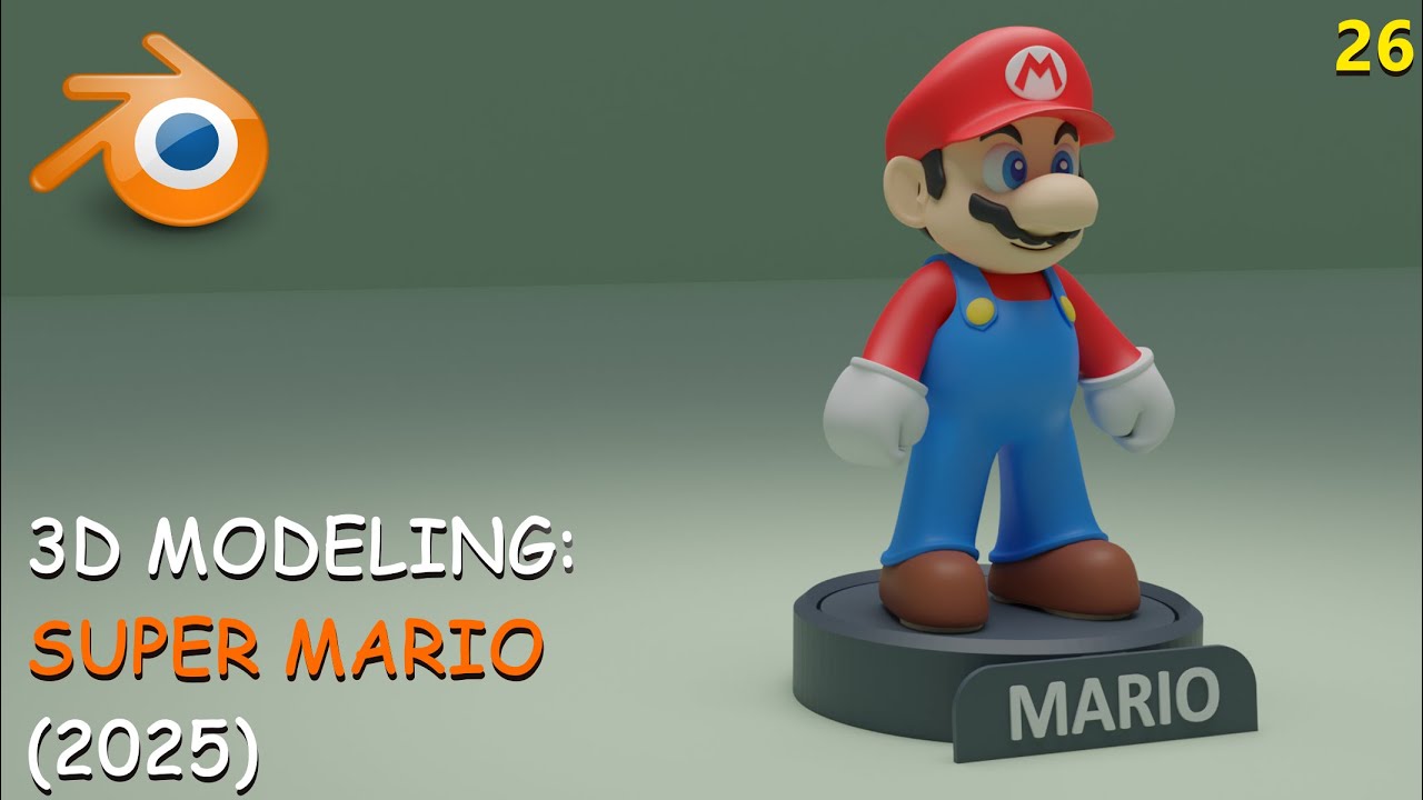 Blender - How to model a Character (Super Mario) - Full Video - YouTube