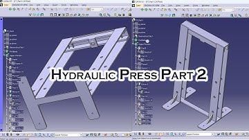 Part 2 | Hydraulic Press Al 6061 | CATIA V5 R20