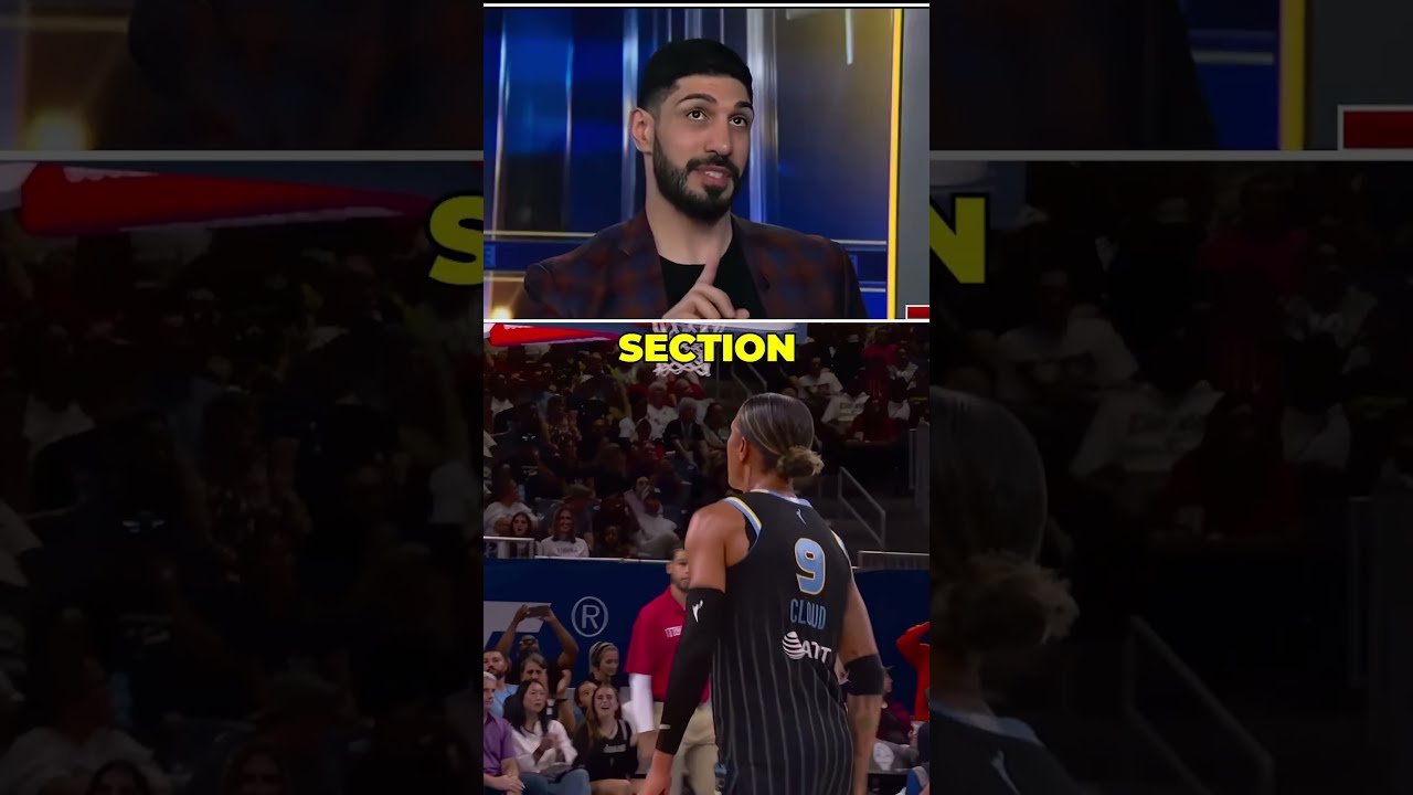 ⁣Should Enes Kanter get a spot in the WNBA?! 👀🔥 ​#eneskanter #wnba #basketball #edit