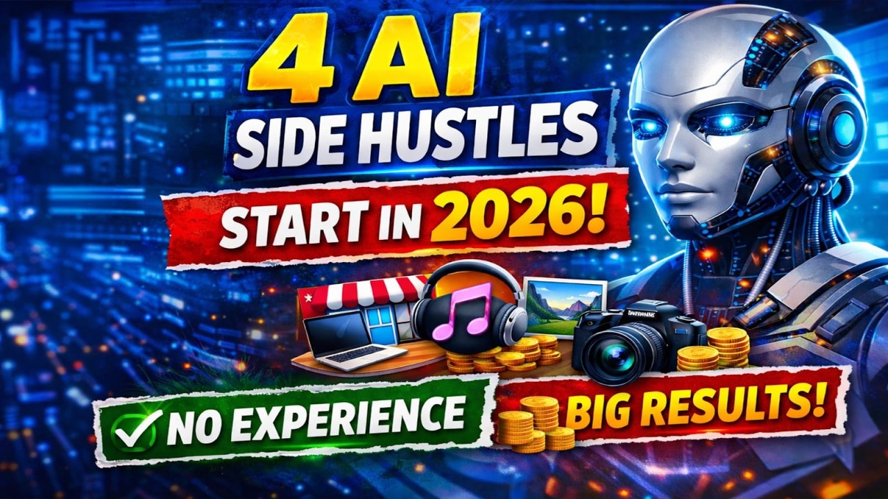 4 AI Side Hustles You Can Start in 2026 (No Experience, Big Results!)