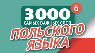 🎧 ПОЛЬСКИЕ СЛОВА - ЧАСТЬ #6 - 3000 самых важных слов 🔔