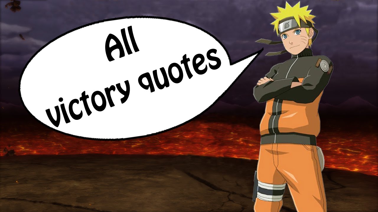  Naruto  Storm Revolution all victory quotes  english  YouTube