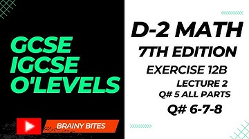 D-2 Math Ex 12B | Q# 5, 6, 7 & 8 D-2 Maths | Surface Area of Cone | Easymath by Brainybites |