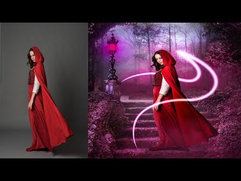 Photoshop Alone Woman Manipulation | Photoshop Tutorial Speed Art