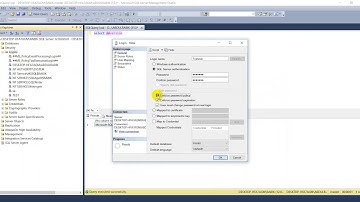 How to create SQL authentication login(user) in sql server 2014.