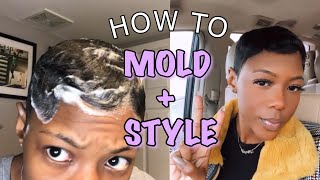 HOW TO MOLD AND STYLE YOUR SHORT HAIR  | EASY AND SIMPLE