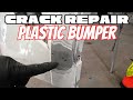 How to fix a CRACKED plastic bumper cover