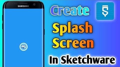 How To Make Splash Screen On Sketchware Pro | Make Professional Splash Screen On Sketchware Pro 2023