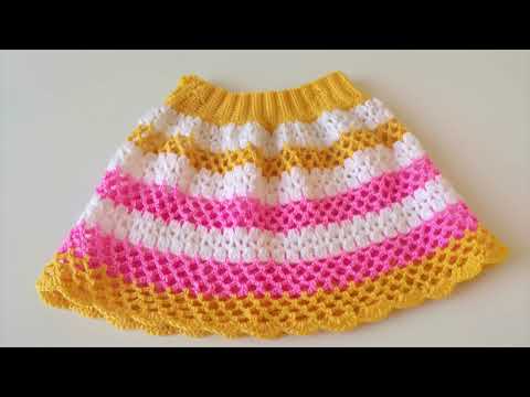 Prenses bebek eteği, Tığ işi etek modelleri #skirt #crochet
